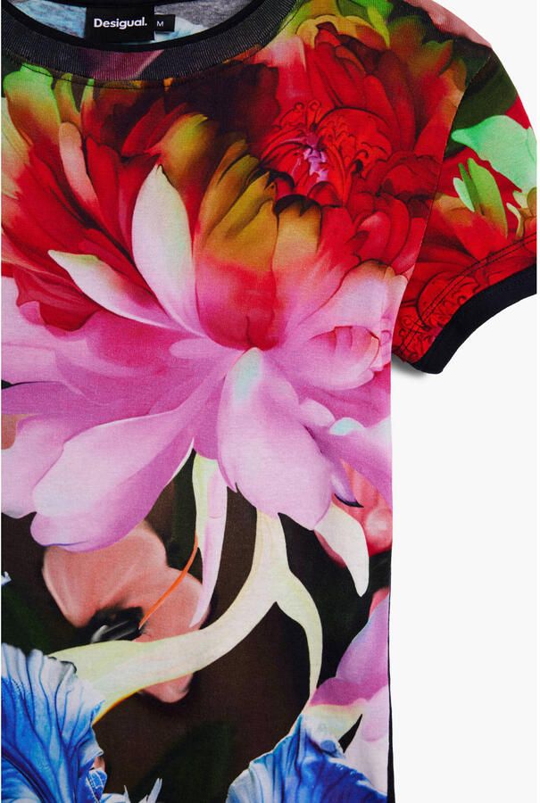 Desigual T-shirt Korte Mouw MULTIFLOWERS LACROIX - Foto 2
