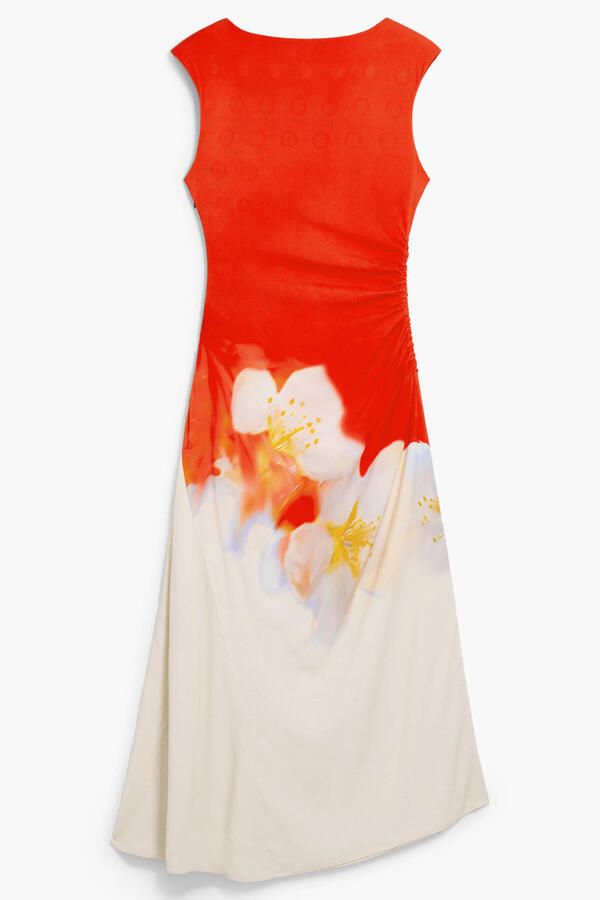 Desigual gebloemde zomerjurk rood