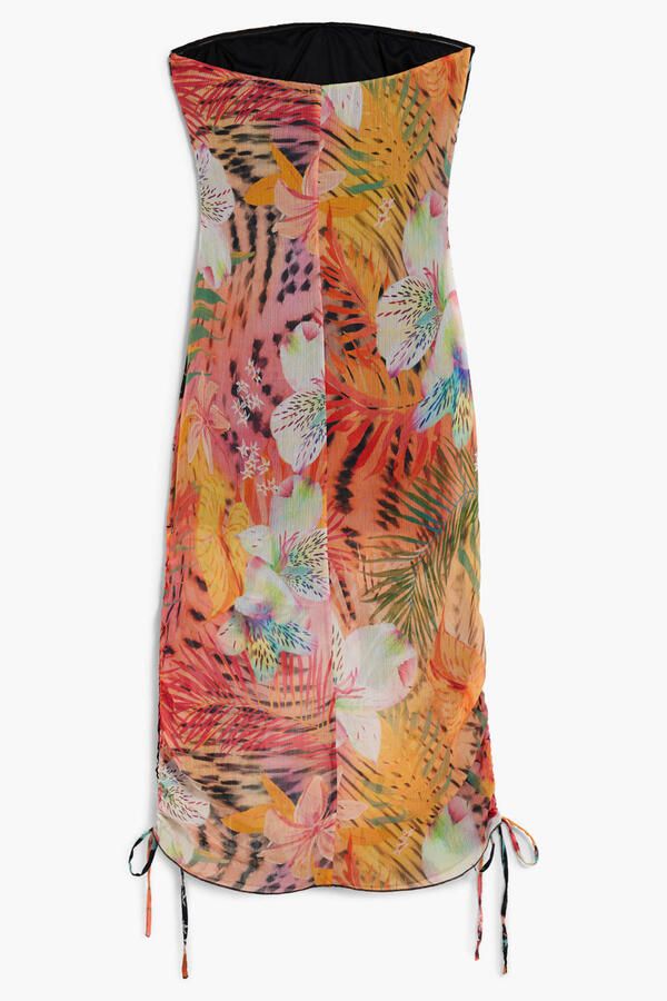 Desigual gebloemde zomerjurk strapless - Foto 2