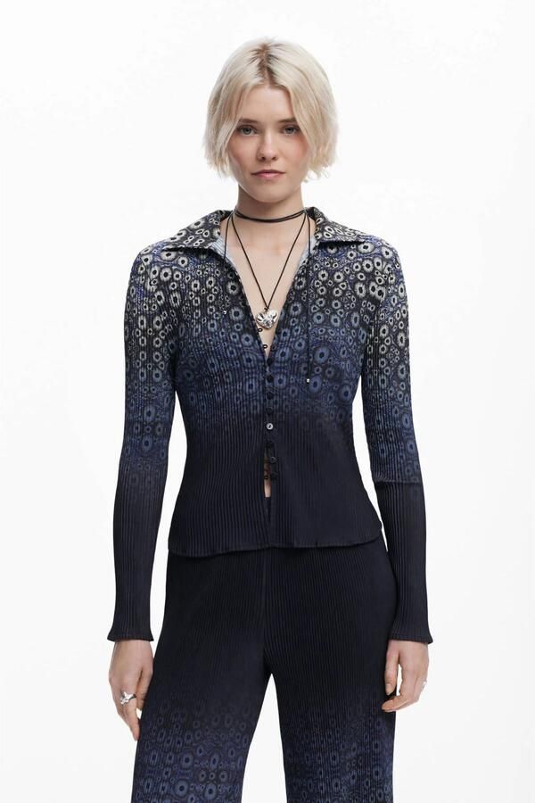 Desigual gebreid vest blauw
