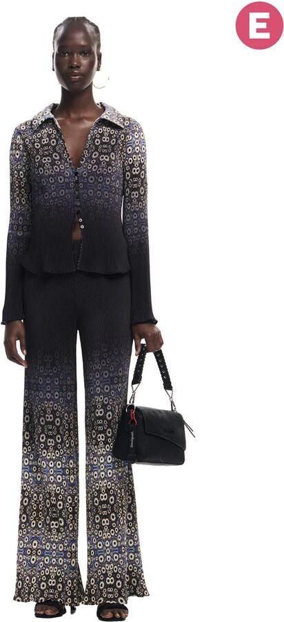 Desigual gebreid vest blauw - Foto 3