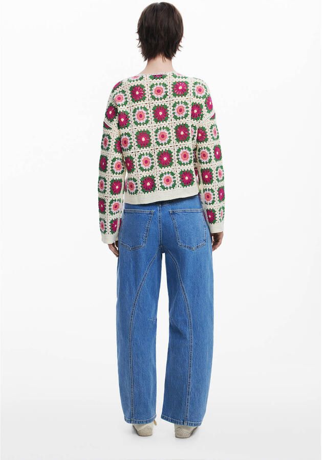 Desigual gebreid vest ecru