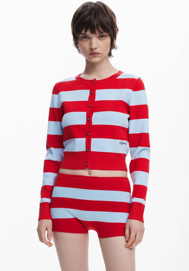 Desigual gebreid vest rood