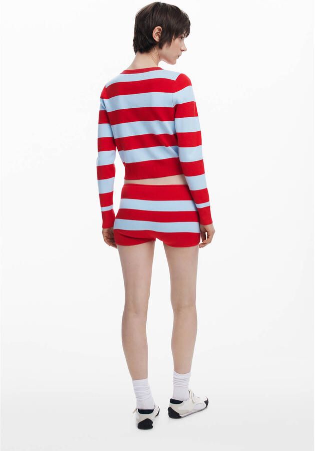 Desigual gebreid vest rood - Foto 2