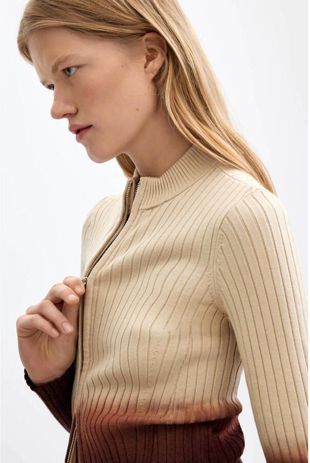 Desigual gebreide trui beige - Foto 2