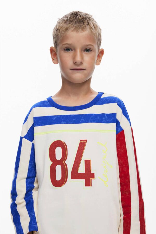 Desigual gestreepte T-shirt ecru - Foto 3
