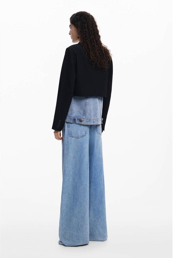 Desigual Zwarte Button-Up Jas Lente Zomer Vrouwen Black Dames - Foto 2