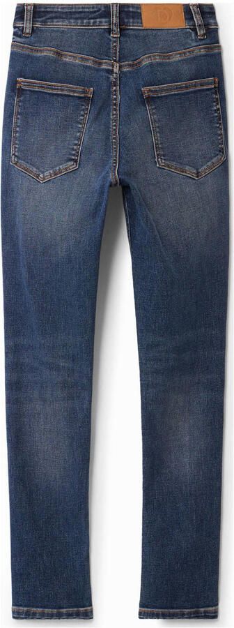 Desigual high waist skinny jeans dark blue denim