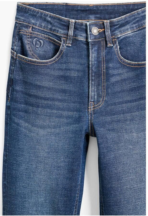 Desigual high waist flared jeans medium blue denim - Foto 2