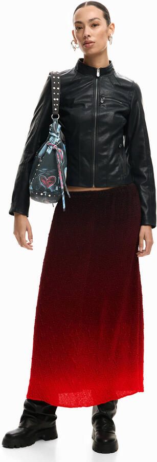 Desigual Leren Jas CHAQ_DANNY 26SWEW11 - Foto 3