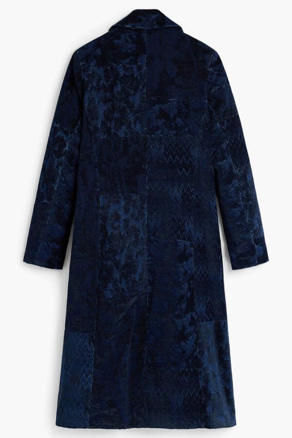 Desigual jacquard manteljas blauw - Foto 3