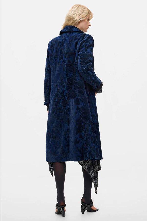 Desigual jacquard manteljas blauw - Foto 2