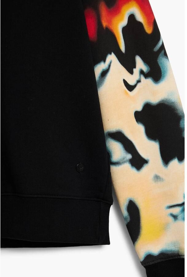 Desigual katoenen sweater zwart rood geel - Foto 2