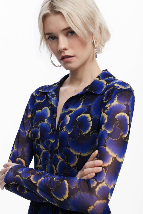 Desigual korte jurk blauw - Foto 2