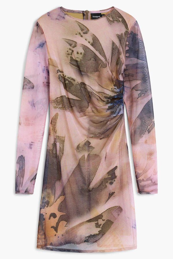 Desigual korte jurk met print meerkleurig