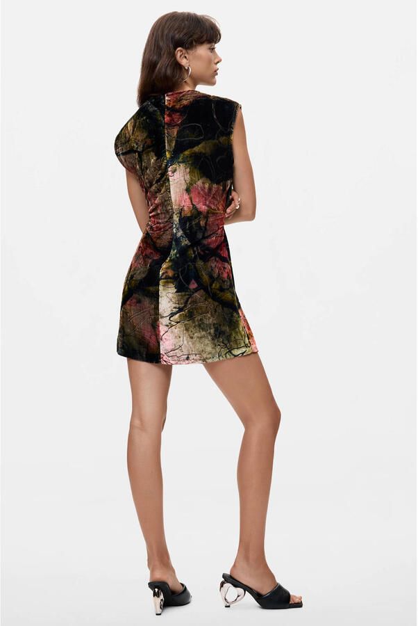 Desigual korte jurk met print meerkleurig - Foto 2