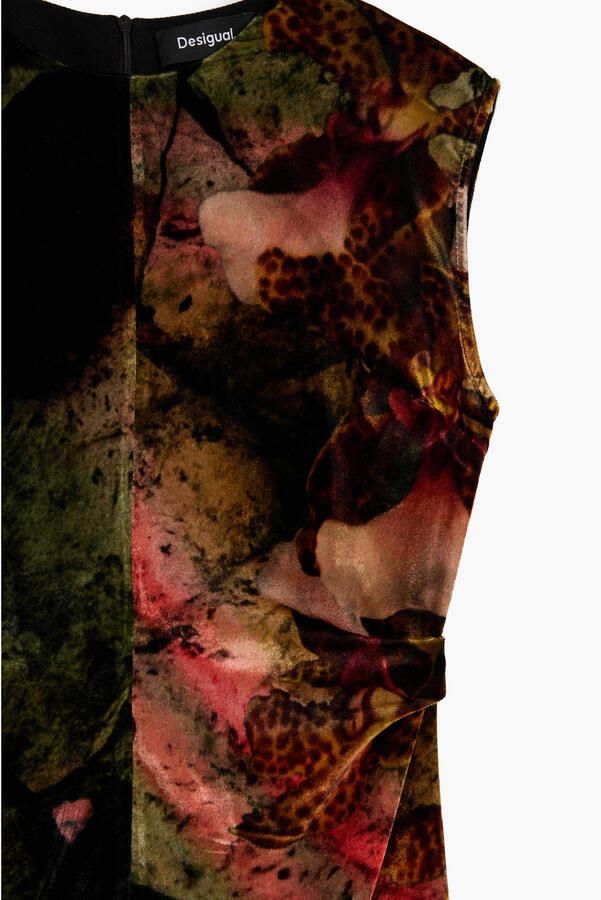 Desigual korte jurk met print meerkleurig - Foto 3