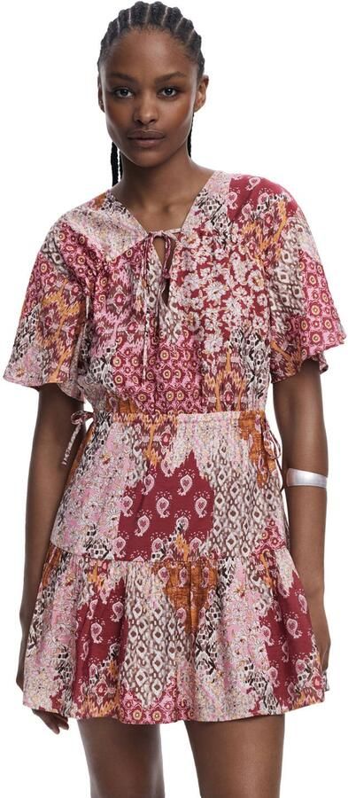 Desigual korte jurk rood