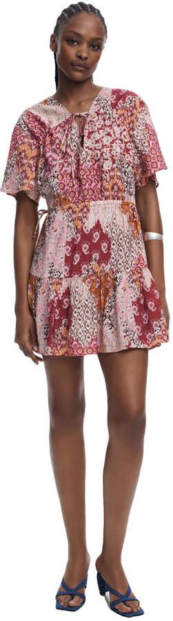 Desigual korte jurk rood - Foto 3