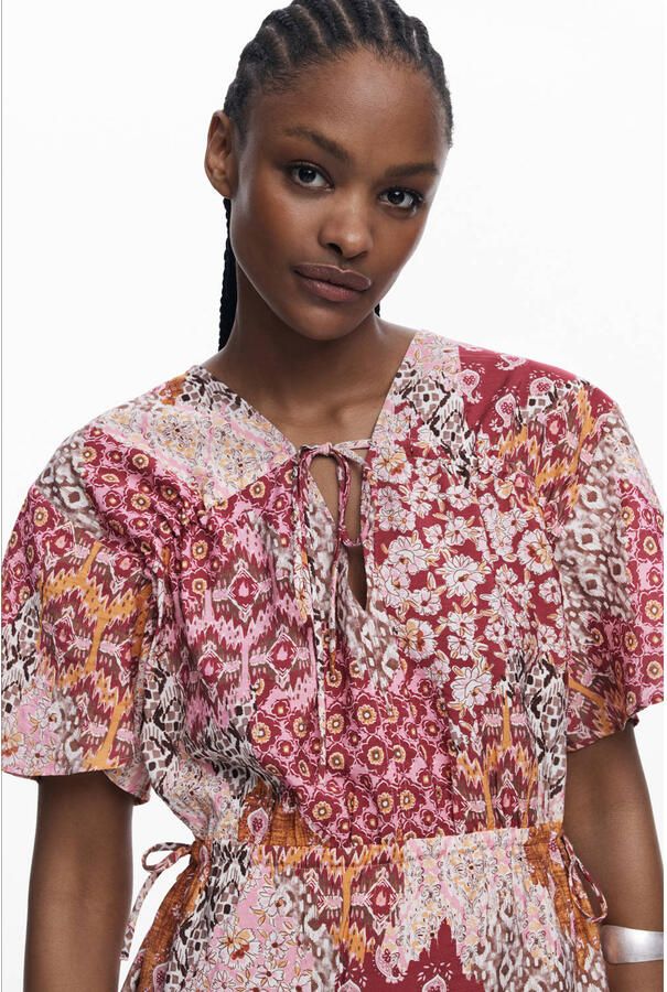 Desigual korte jurk rood - Foto 2