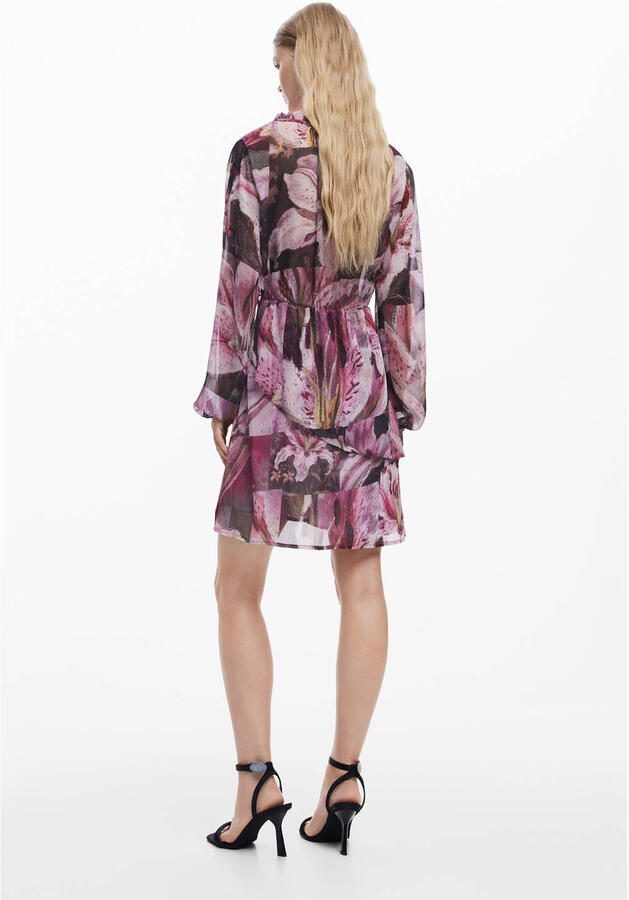 Desigual korte jurk roze - Foto 2