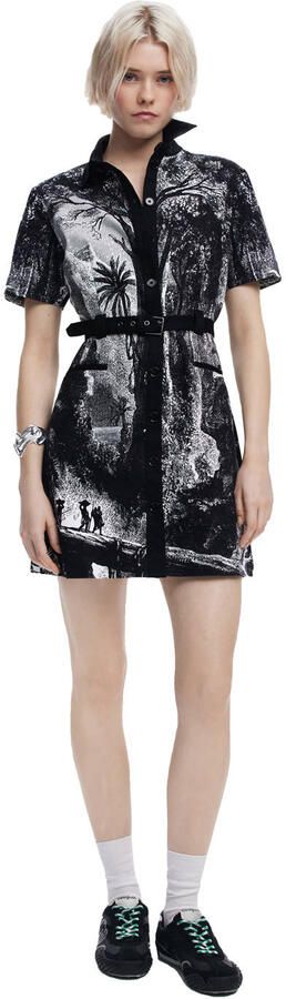 Desigual korte jurk zwart - Foto 3