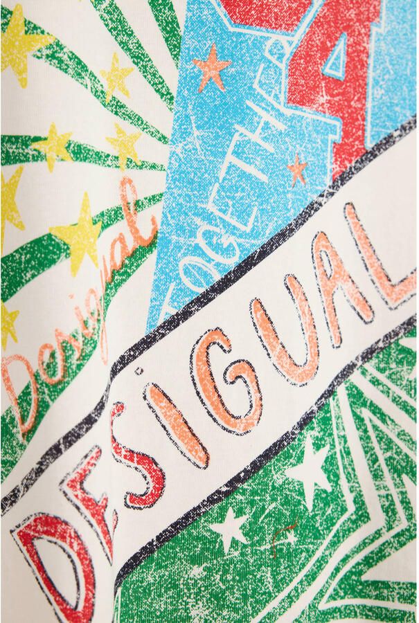 Desigual korte zomerjurk met print rood - Foto 2