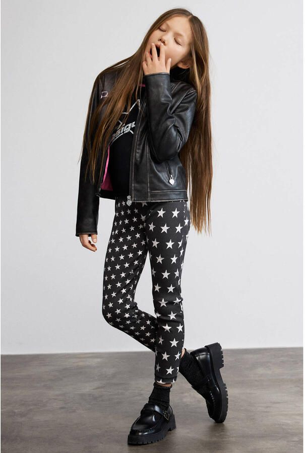Desigual legging met sterren zwart - Foto 2