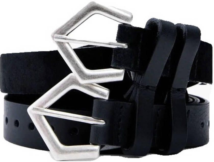 Desigual leren riem zwart