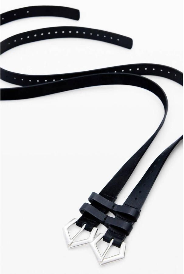 Desigual leren riem zwart - Foto 2