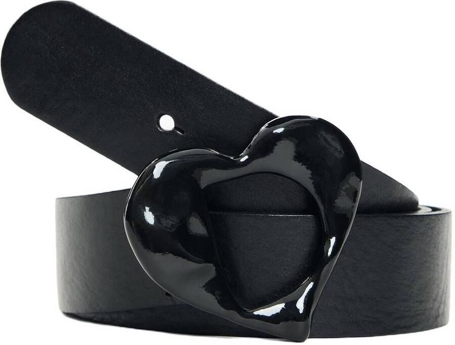 Desigual leren riem zwart