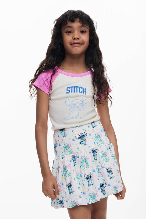 Desigual Lilo & Stitch ballonrok wit