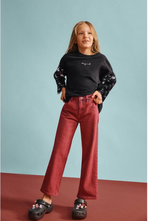 Desigual longsleeve zwart met pailletten - Foto 2