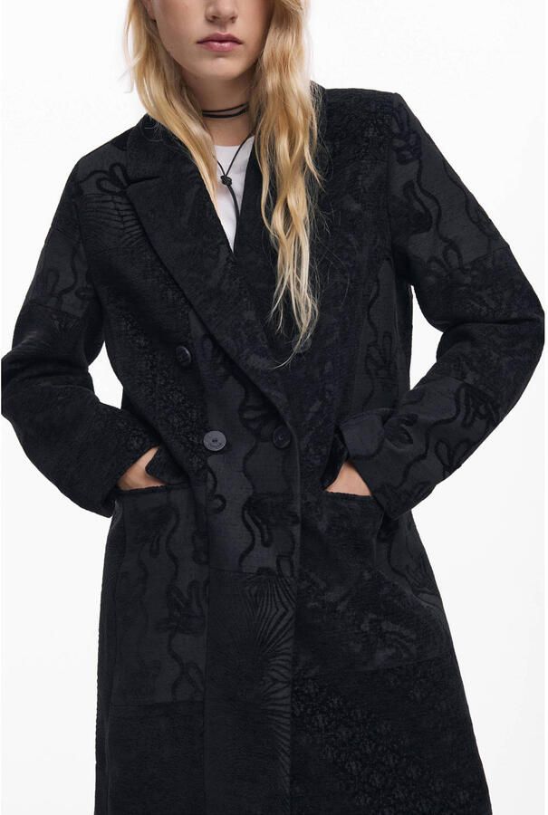 Desigual Mantel COAT_PATCH_BLACK 25WWEW16