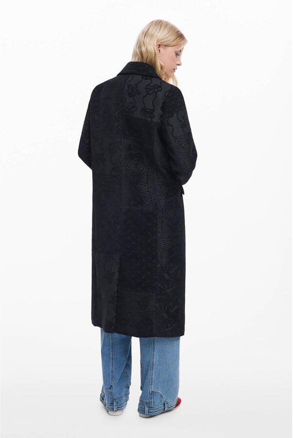 Desigual Mantel COAT_PATCH_BLACK 25WWEW16 - Foto 2