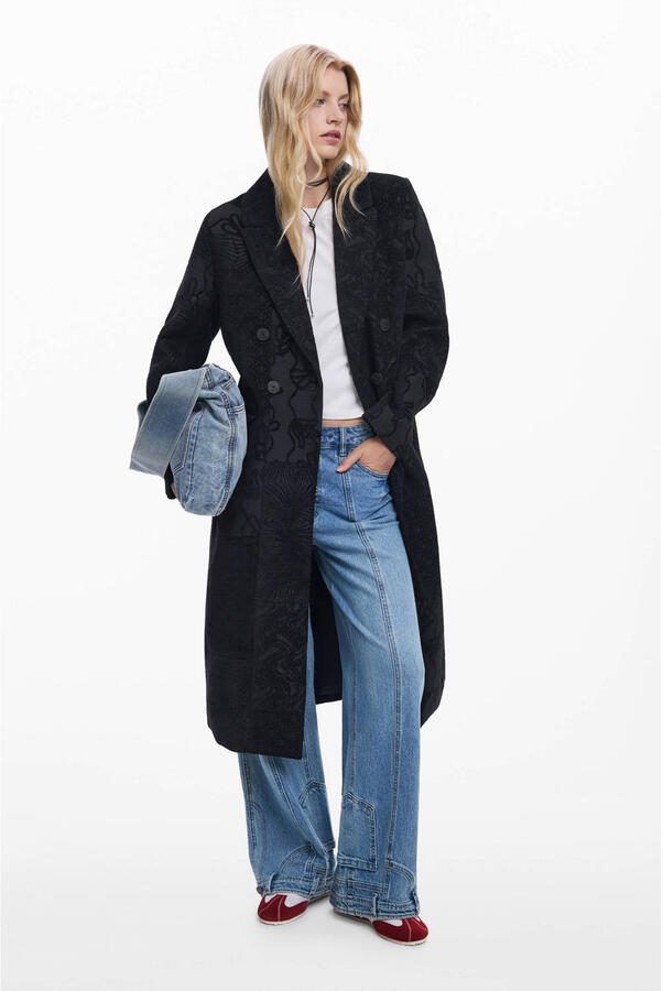 Desigual Mantel COAT_PATCH_BLACK 25WWEW16 - Foto 3