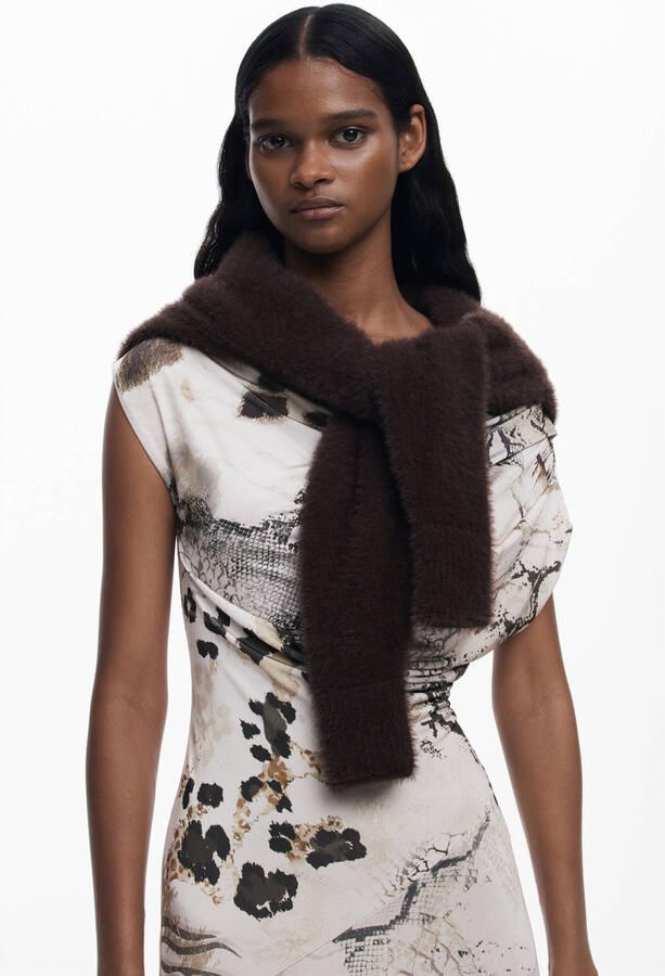 Desigual maxi jurk ecru - Foto 3
