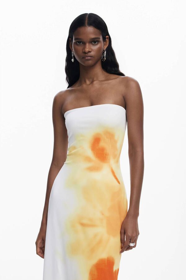 Desigual maxi jurk ecru