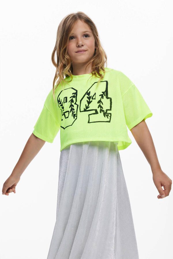 Desigual maxi jurk limegroen