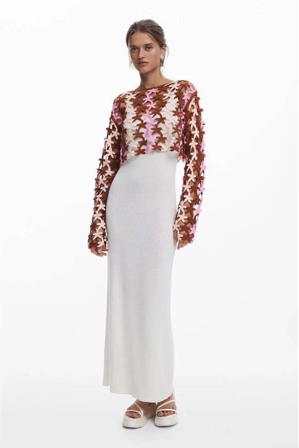 Desigual maxi jurk wit
