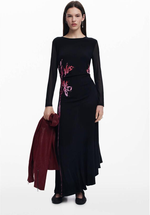 Desigual maxi jurk zwart - Foto 3