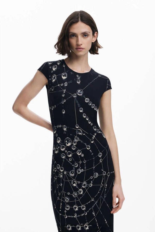 Desigual maxi jurk zwart
