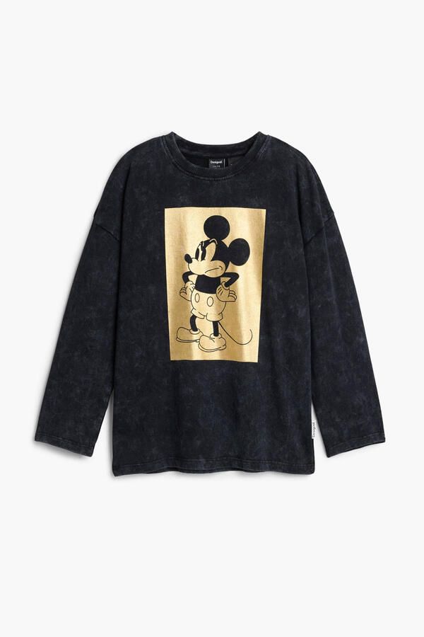 Desigual Mickey Mouse longsleeve zwart
