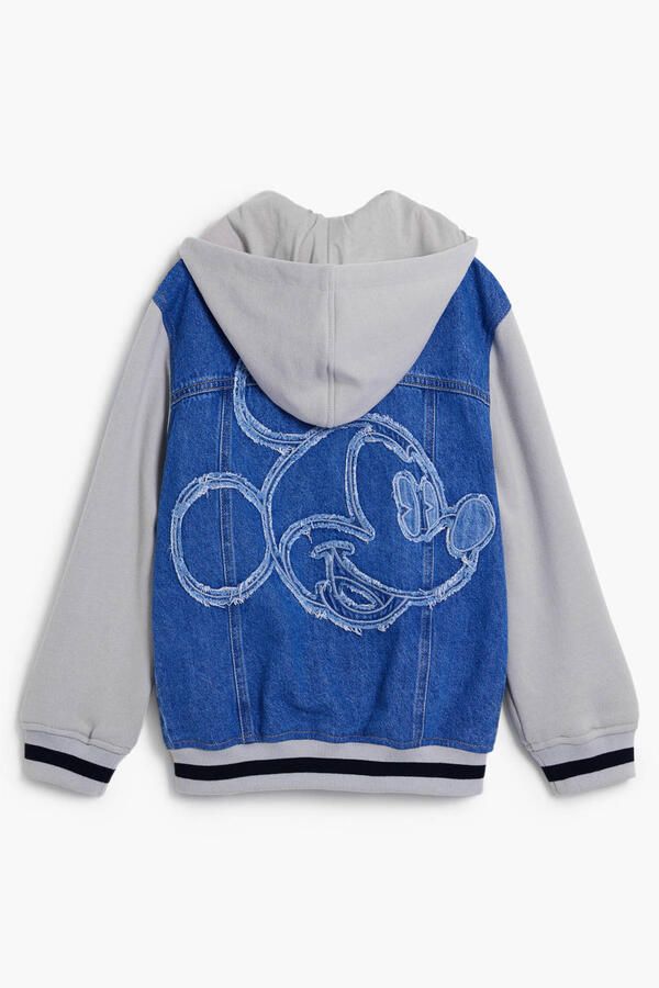 Desigual Mickey Mouse spijkerjas met backprint medium blue denim - Foto 3