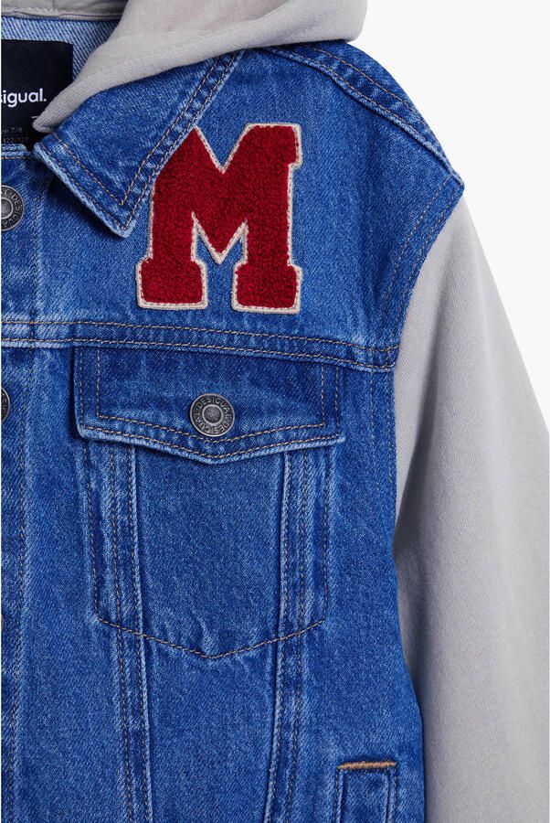 Desigual Mickey Mouse spijkerjas met backprint medium blue denim - Foto 2
