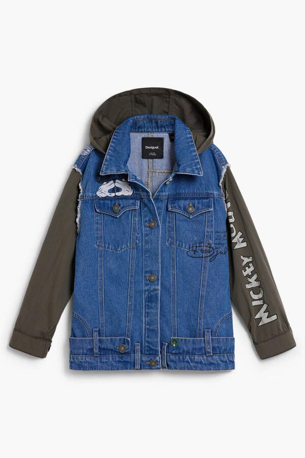 Desigual Mickey Mouse spijkerjas met backprint medium blue denim - Foto 2