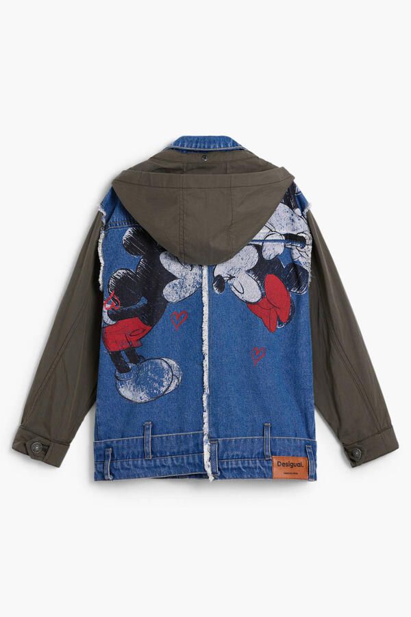 Desigual Mickey Mouse spijkerjas met backprint medium blue denim - Foto 3