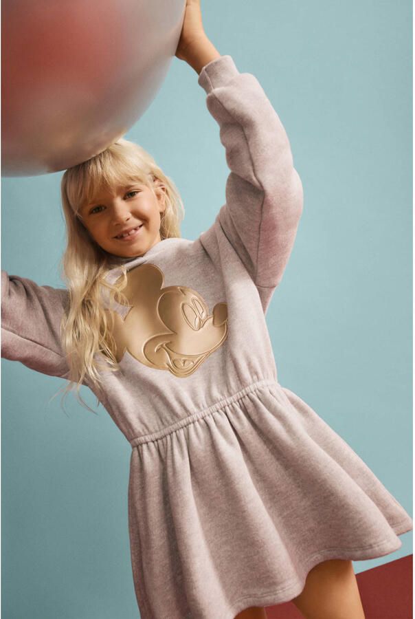 Desigual Mickey Mouse sweatjurk grijs melange - Foto 3
