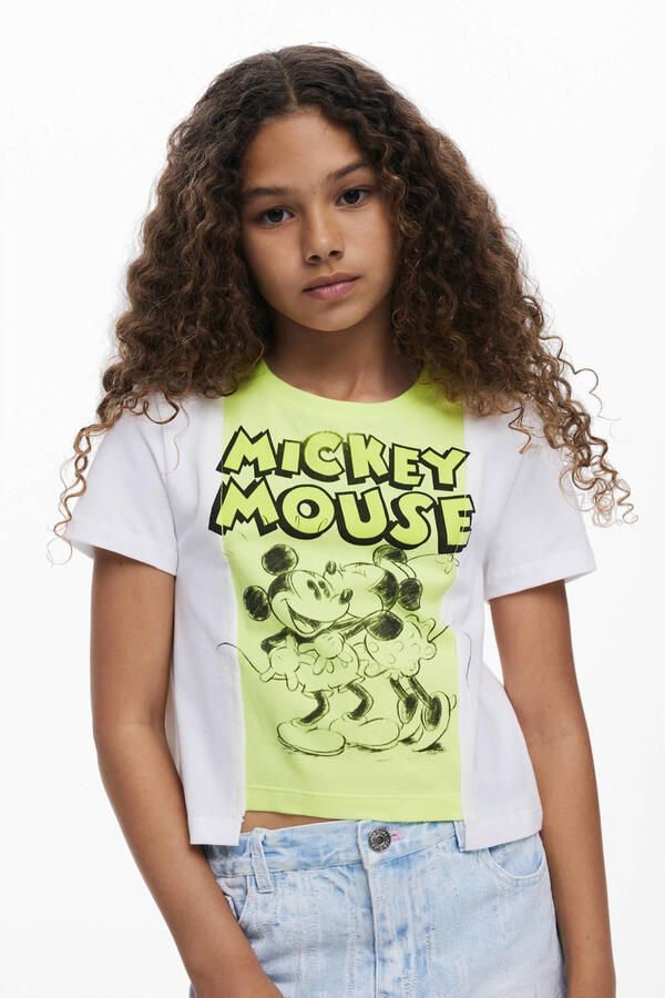 Desigual Mickey Mouse T-shirt limegroen