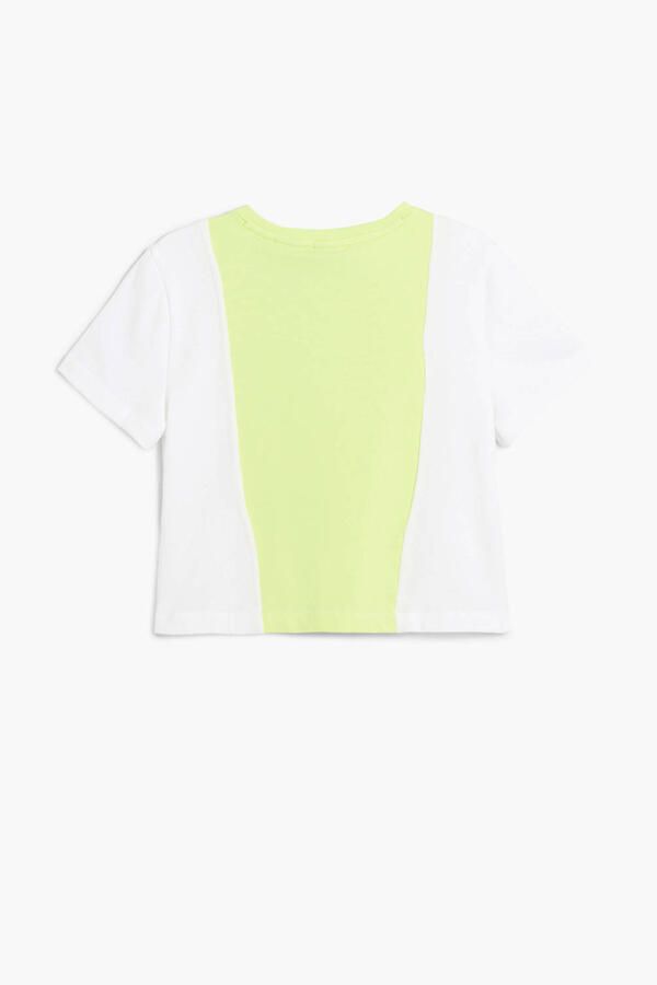 Desigual Mickey Mouse T-shirt limegroen - Foto 3